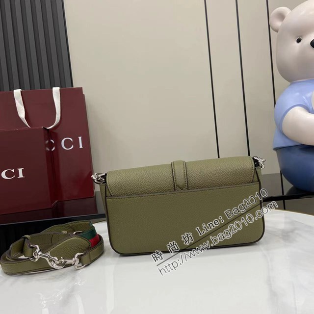 Gucci專櫃古馳2025春夏系列最新款原廠皮斜挎包肩背包 jh2711型號：821623